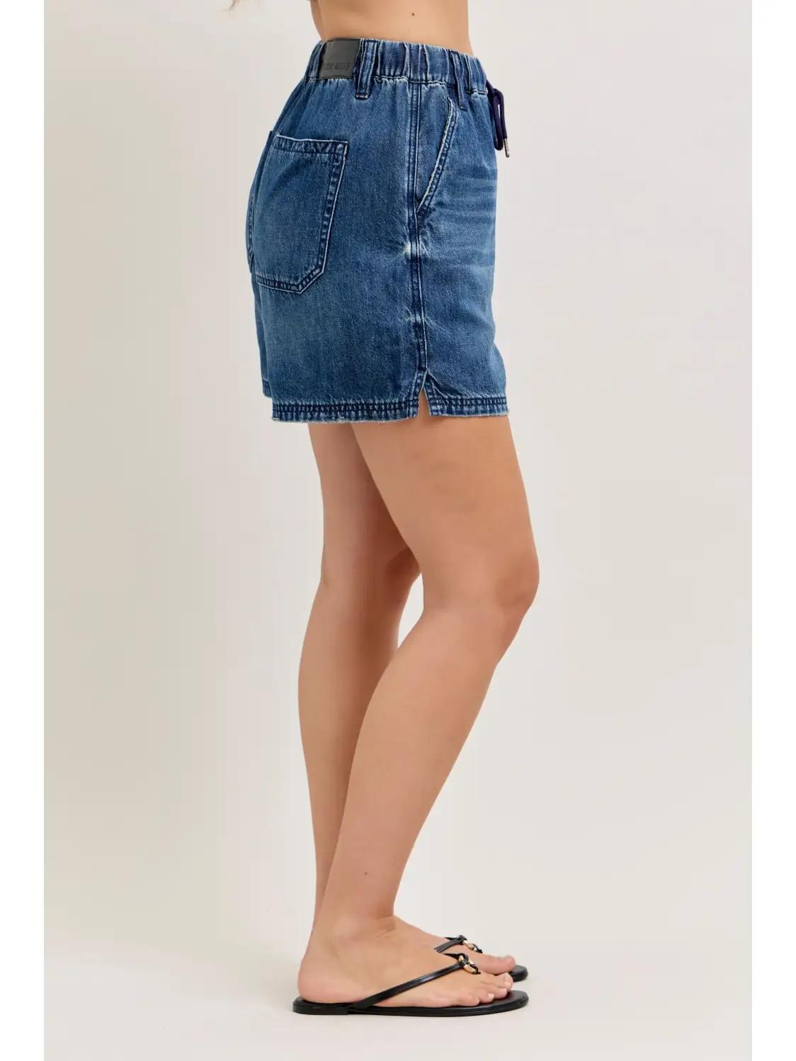 Judy Blue HW Baggy Shorts Featherweight