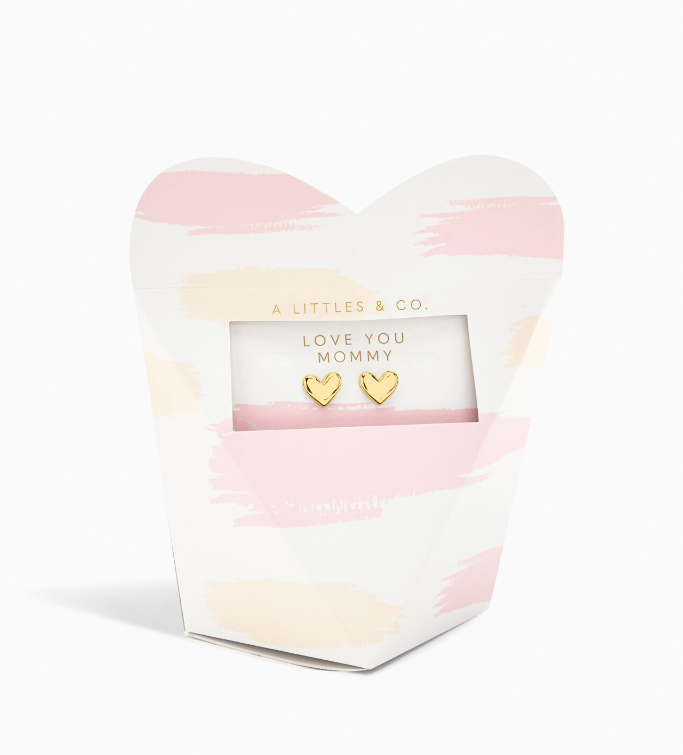 Mother's Day From The Heart Gift Box 'Love You Mommy' Earrings