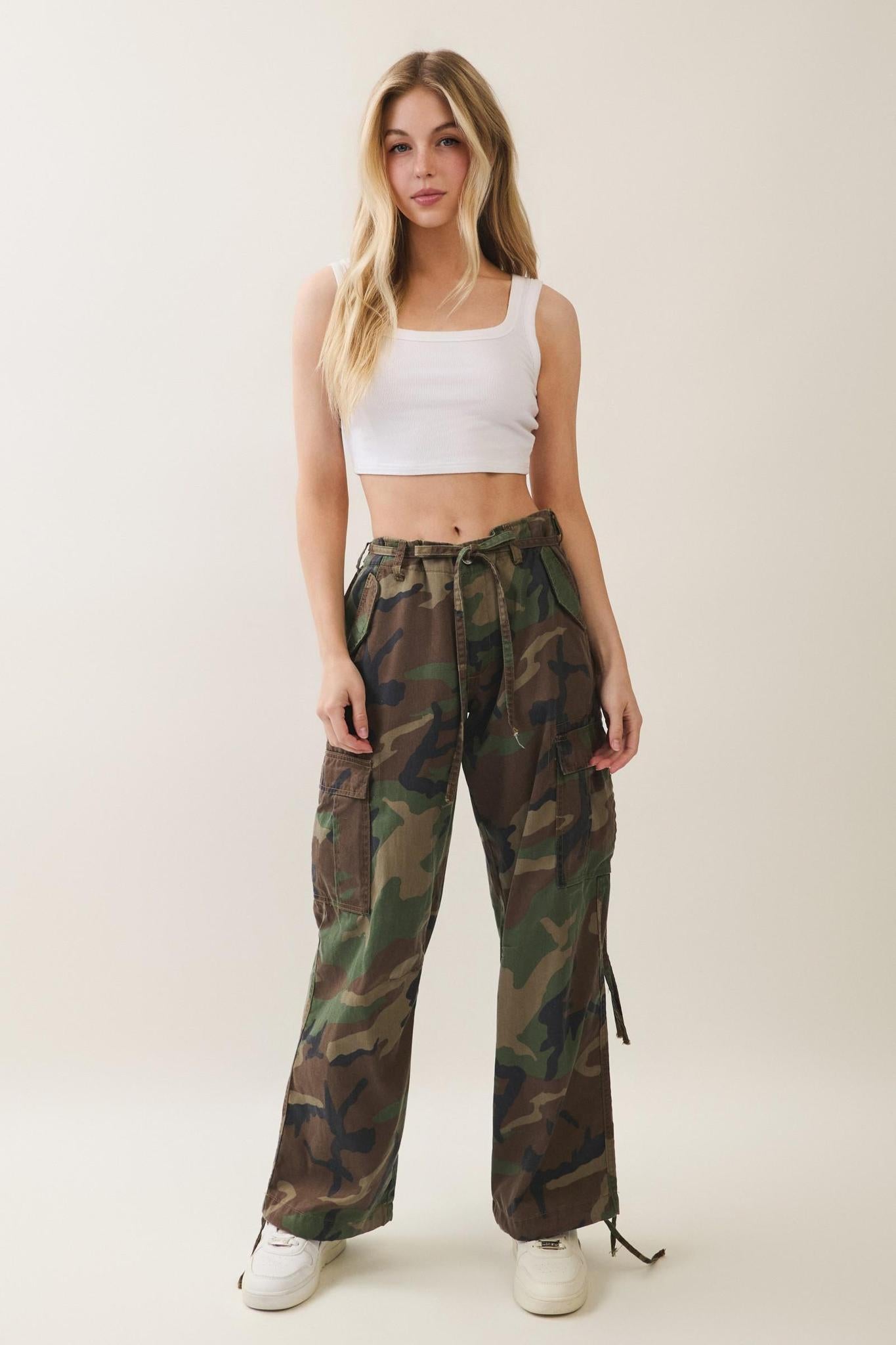 Trailblazer Wide Leg Camo Cargo Pants