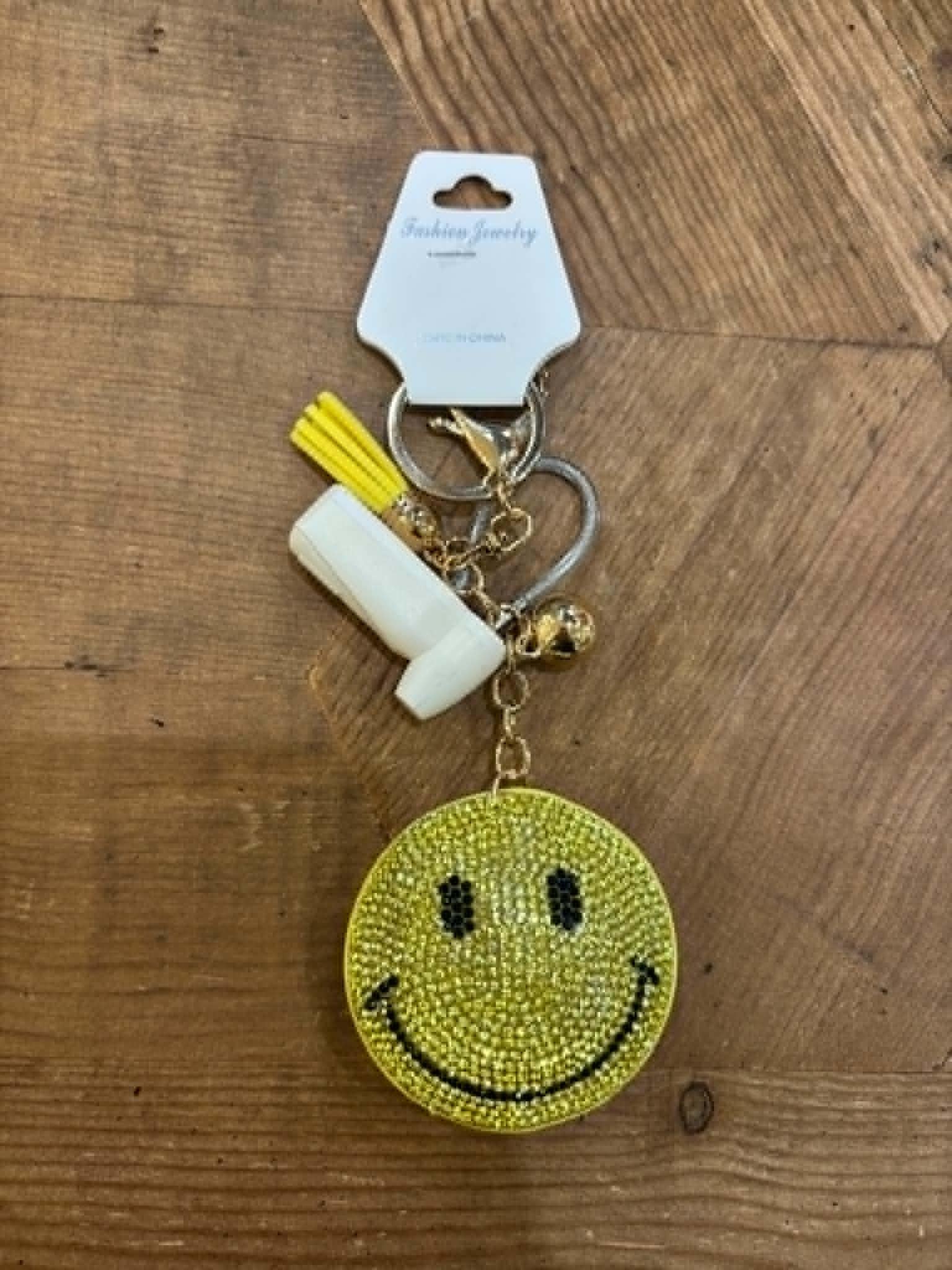 Puffy Rhinestone Keychains