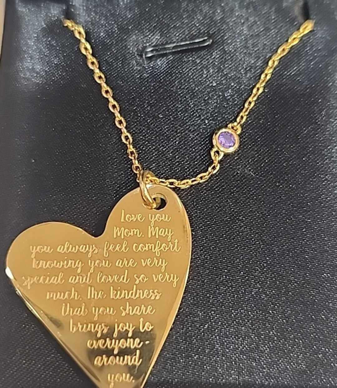 Gold Plated Engraved Necklace