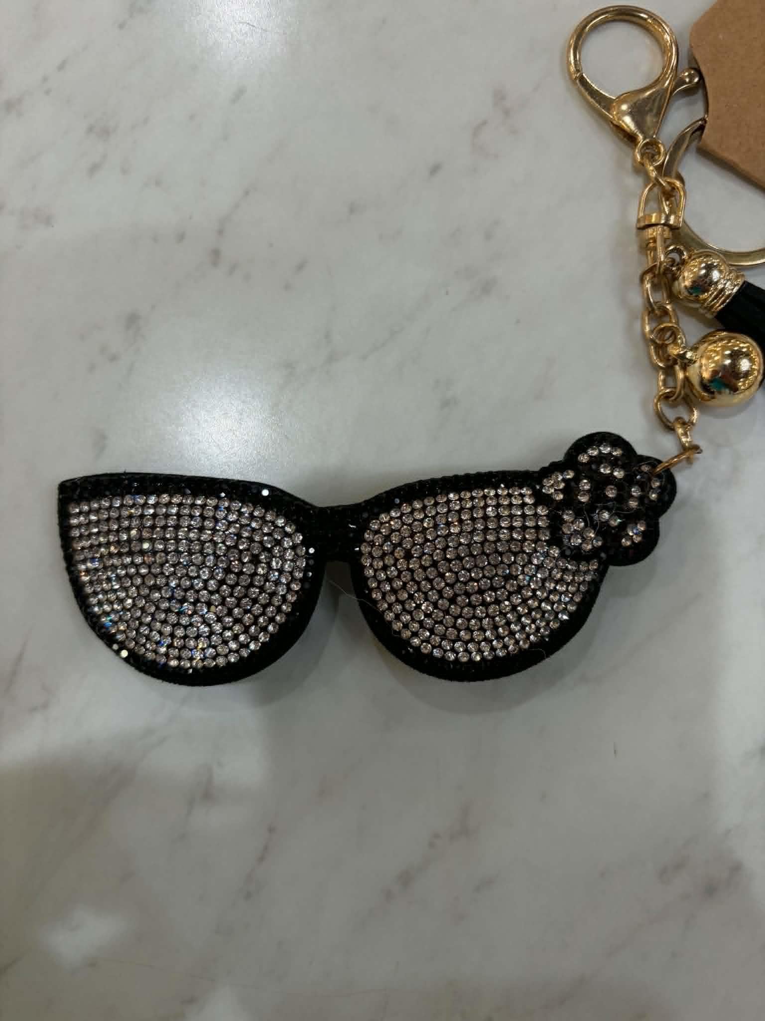 Puffy Rhinestone Keychains