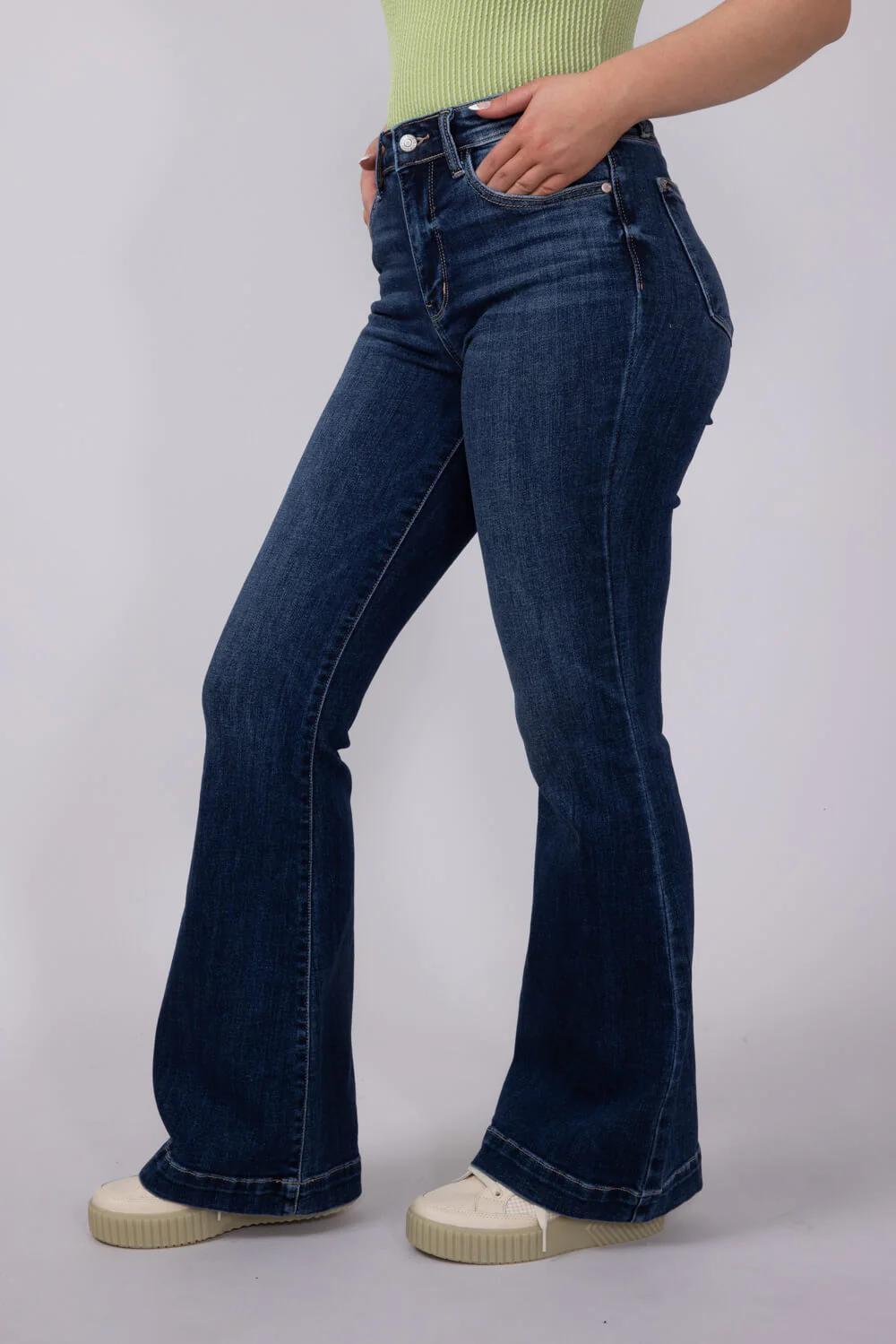 Judy Blue HW Petite Trouser Flares