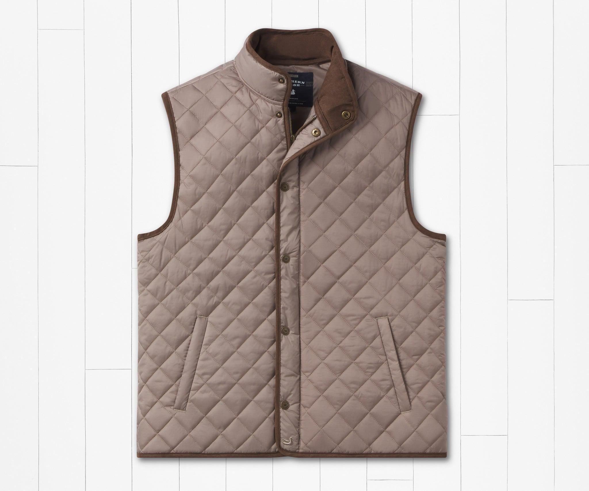 Huntington Quilted Vest Burnt Taupe