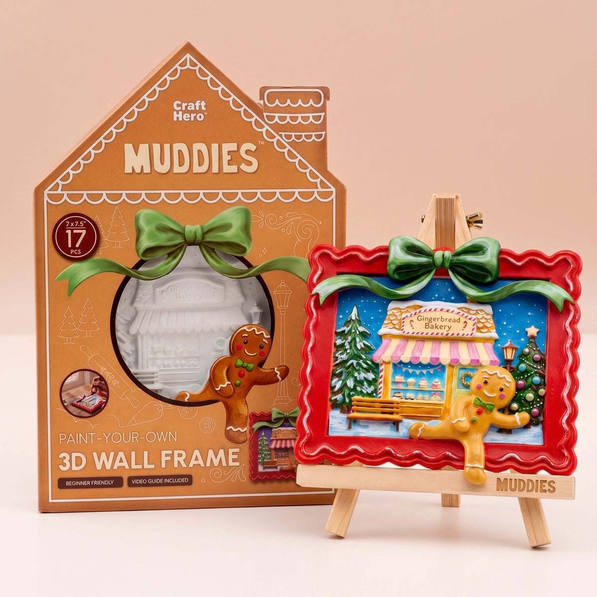 Craft Hero Muddies™ - The Great Gingerbread Getaway - DIY 3D Wall Frame