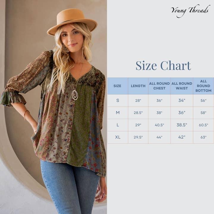 Vintage Bohemian Patchwork Velvet Top