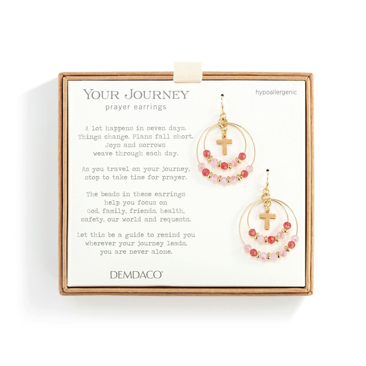 Blush Pink Beaded Prayer Jewelry
