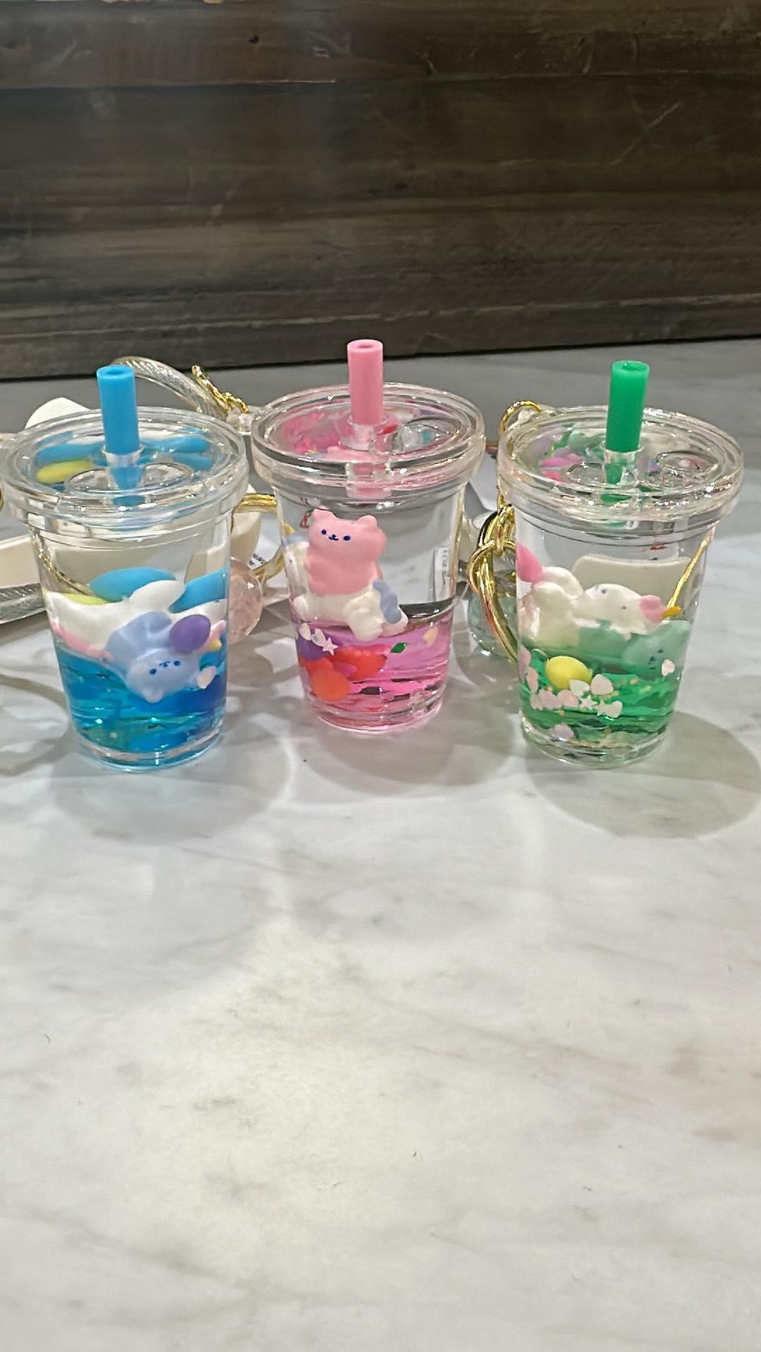 Unicorn Bear Floaty Keychain
