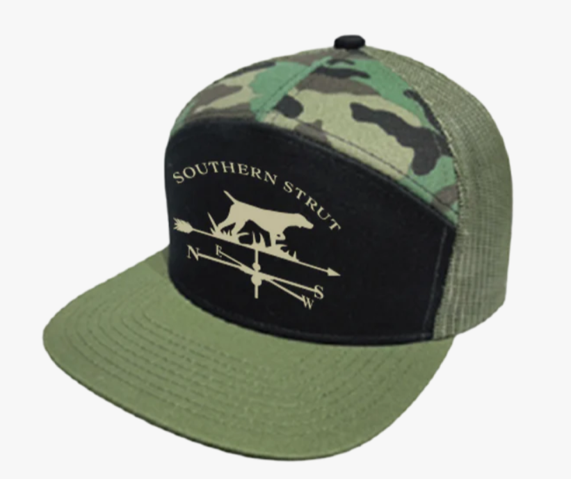 South Point Vane Hat in Loden Black Camo