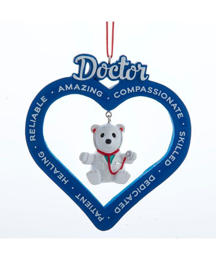 Heart Doctor Bear Ornament