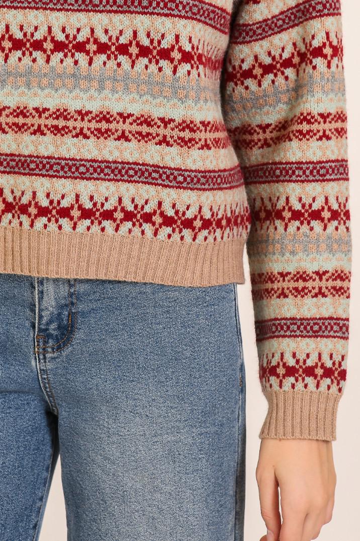 Nordic Charm Fair Isle Sweater