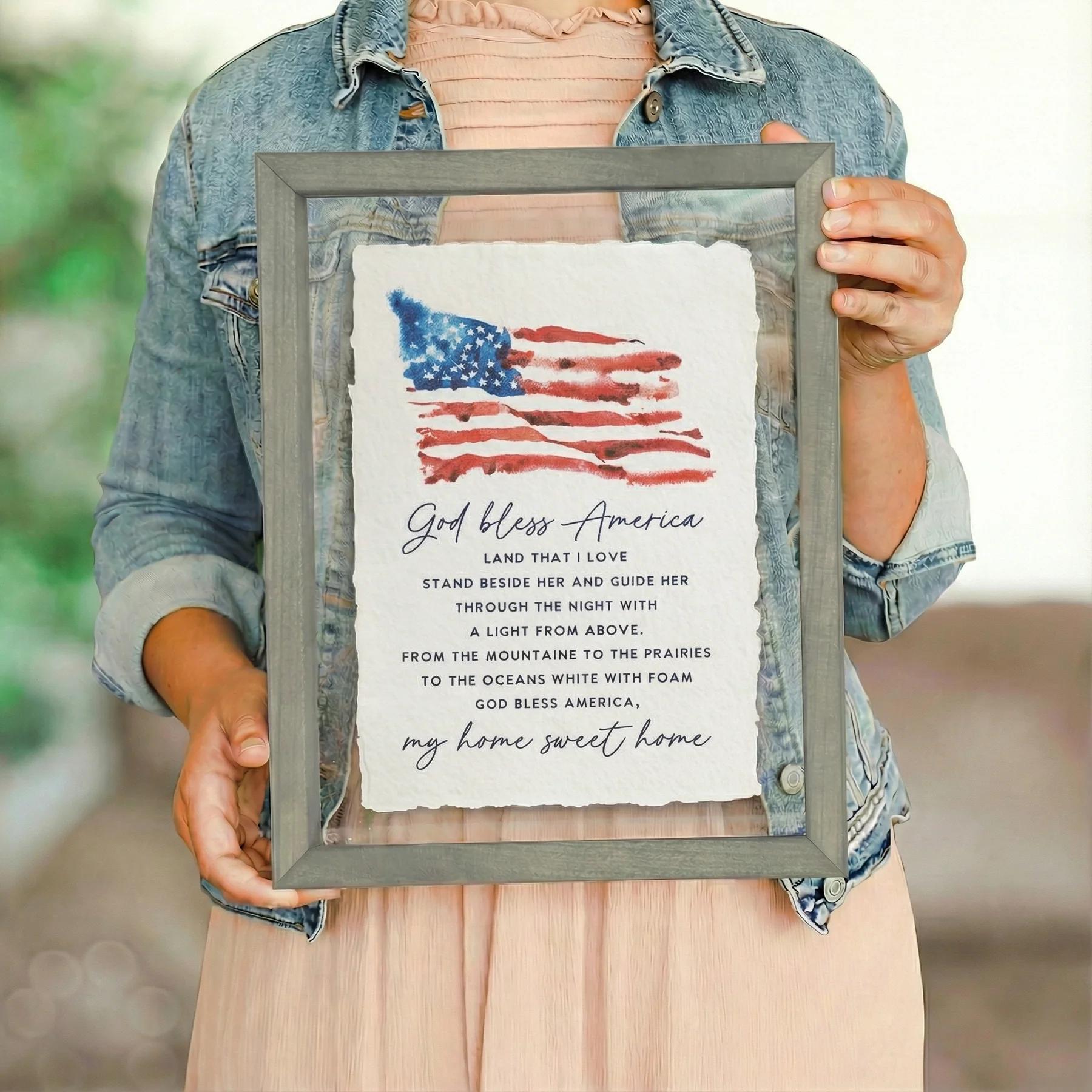 God Bless America Flag Picture