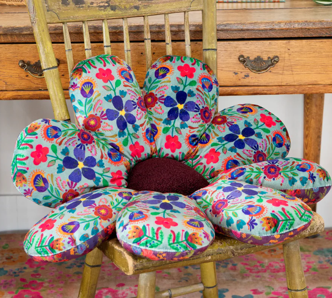 Reversible Seat & Flower Floor Cushion