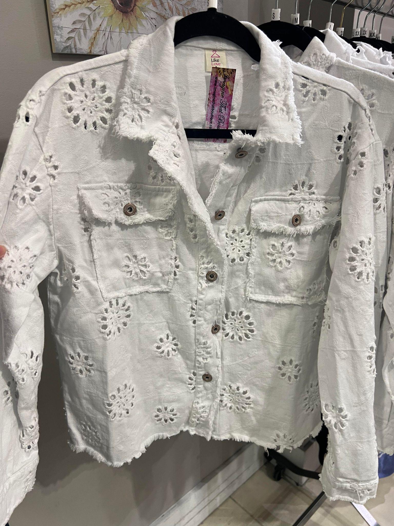 White Embroidered Jacket