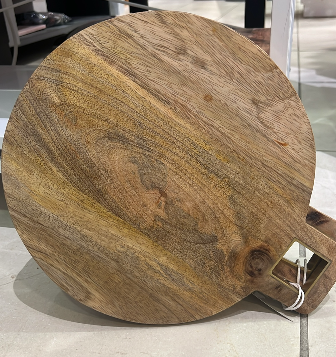 Round Cheese/Cutting Board with Handle