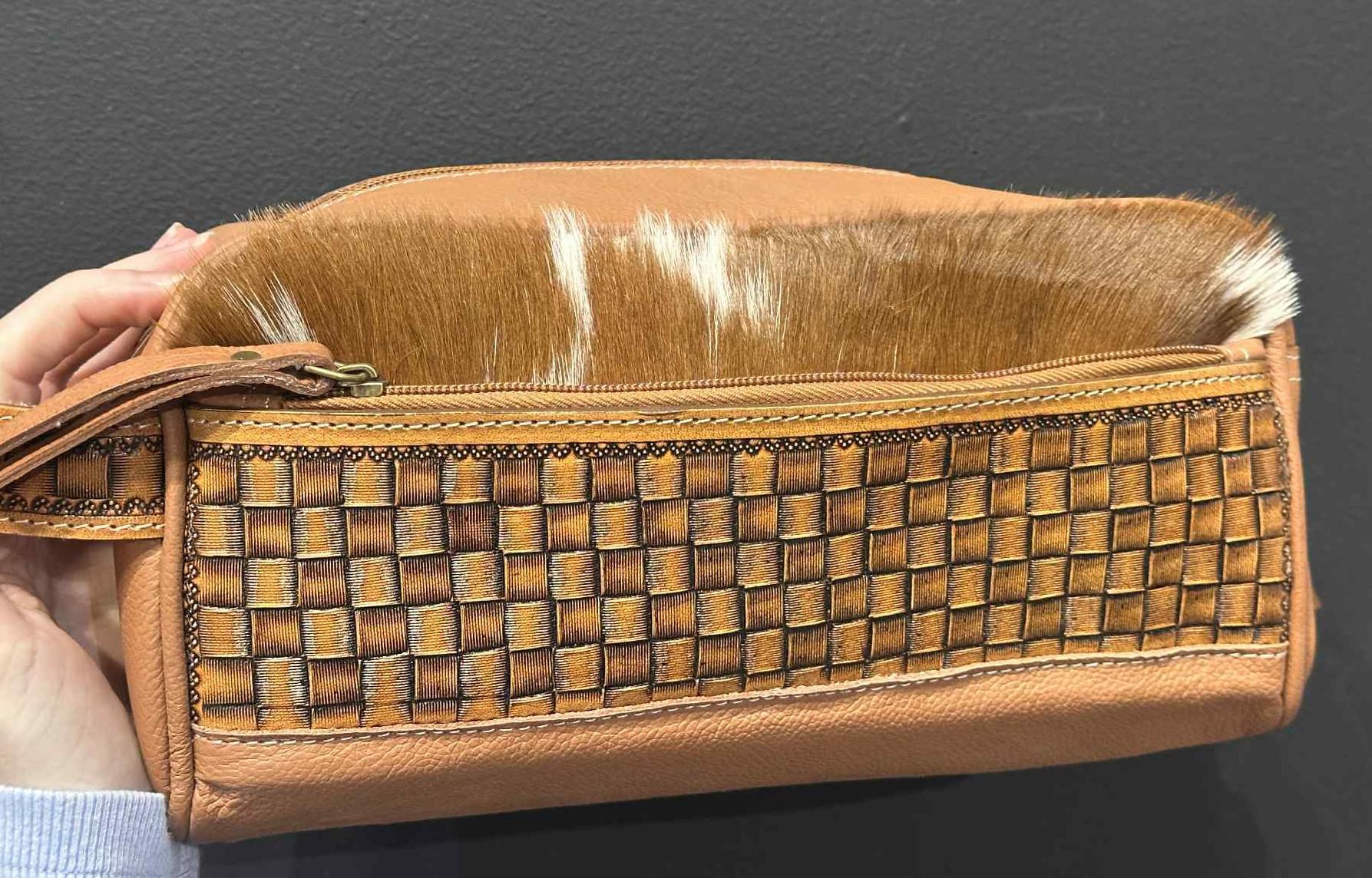 Cowhide Cosmetic Bag