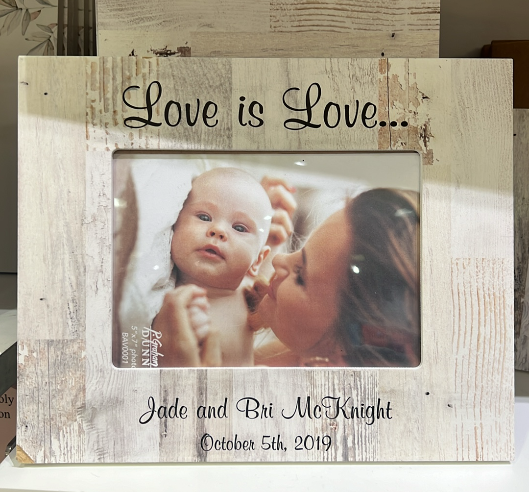 White Faux Wood Photo Frame 5x7