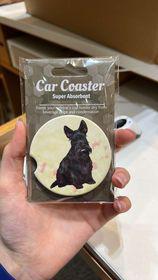 Scottie Sitting Car Coaster