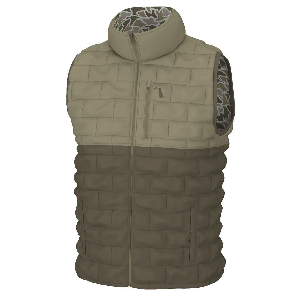Duck Down Reversible Vest - Duck Camo