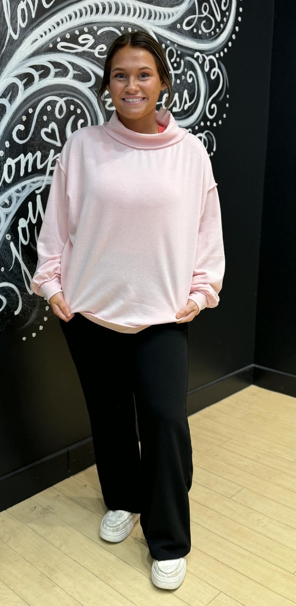 Stylive Mock-Neck Sweatshirt