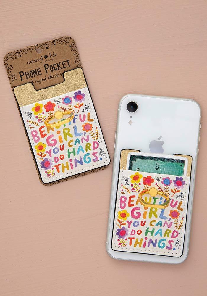 Beautiful Girl Phone Pocket Ring