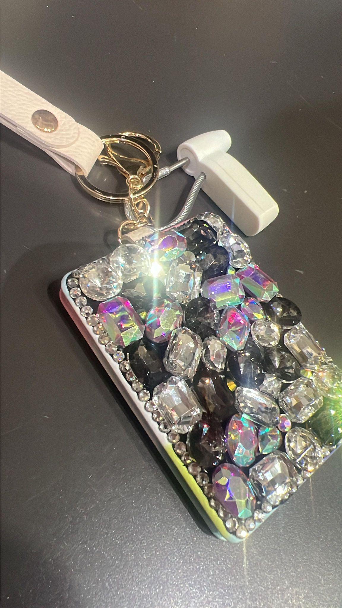 Gem Embellished Compact Mirror