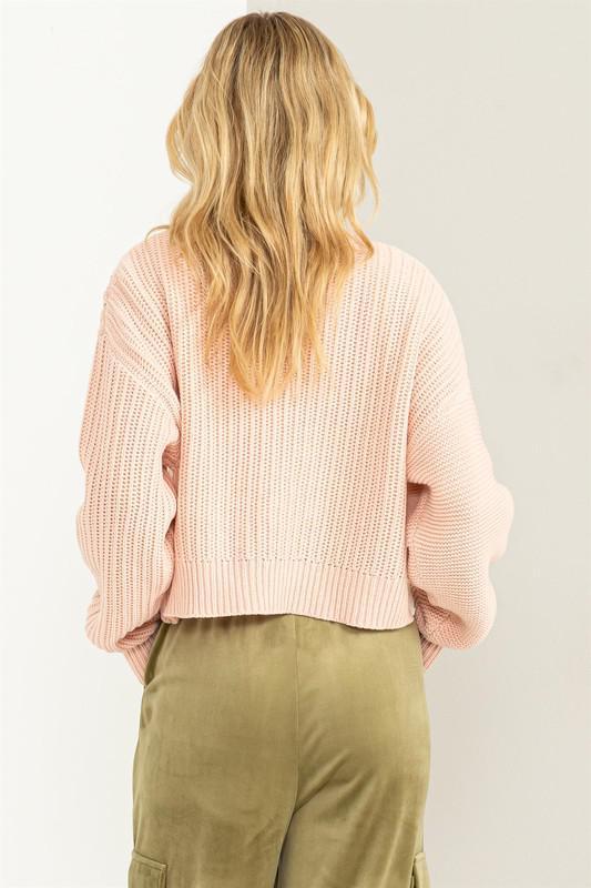 Pink & Cream Sweater