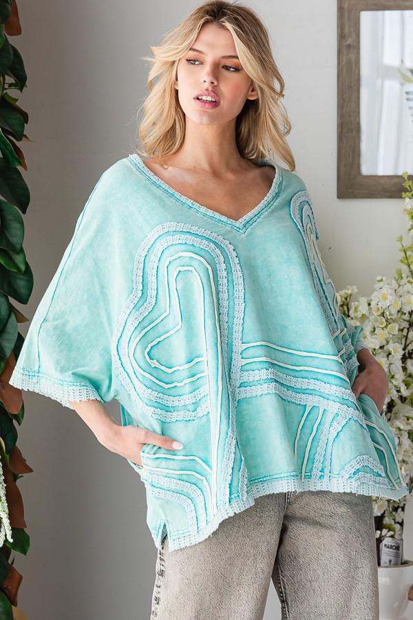 Connective Heart Aqua Top