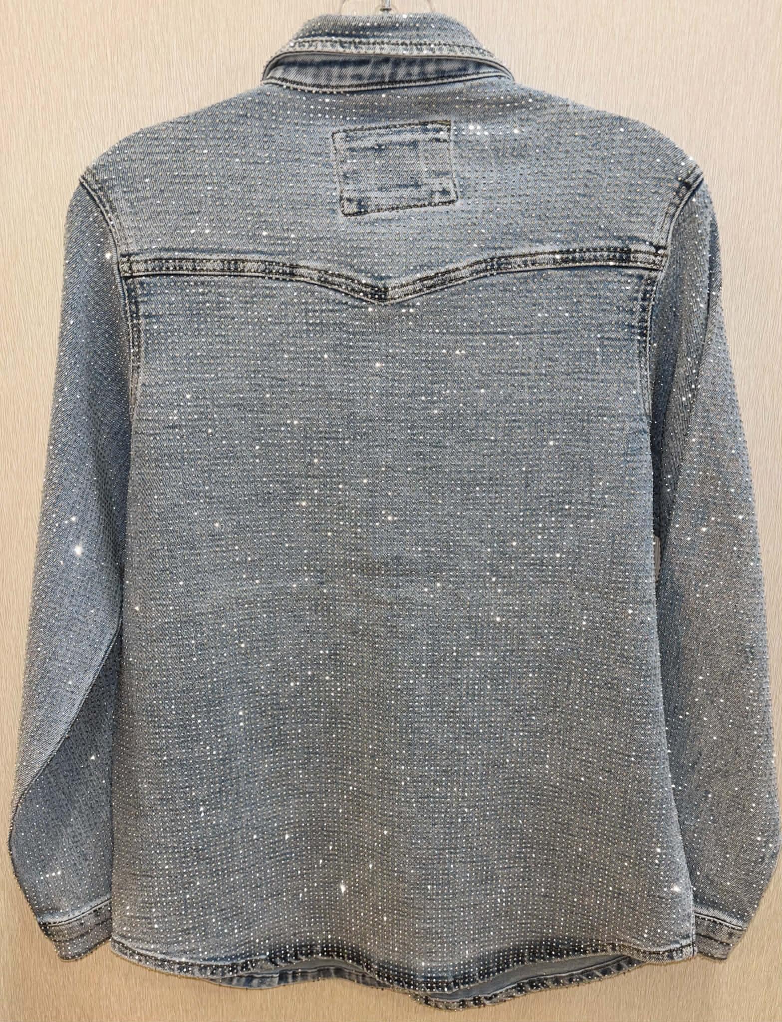 Nina Rossi Fully Embellished Denim Jacket