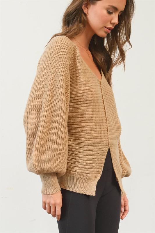 Balloon Sleeve Sweater