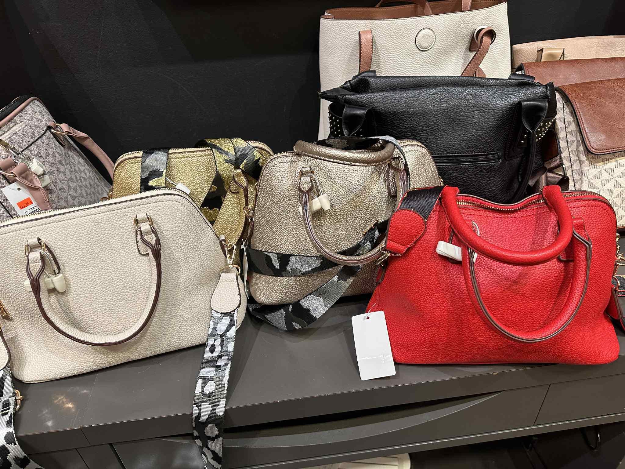 Small Leather Solid Handbag
