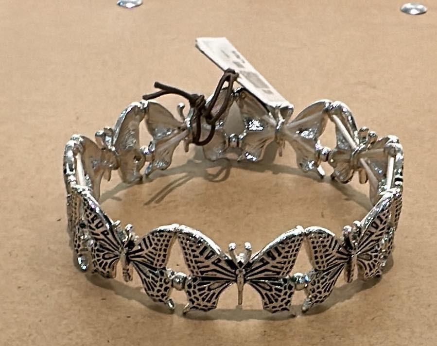 Etched Butterfly Bracelet