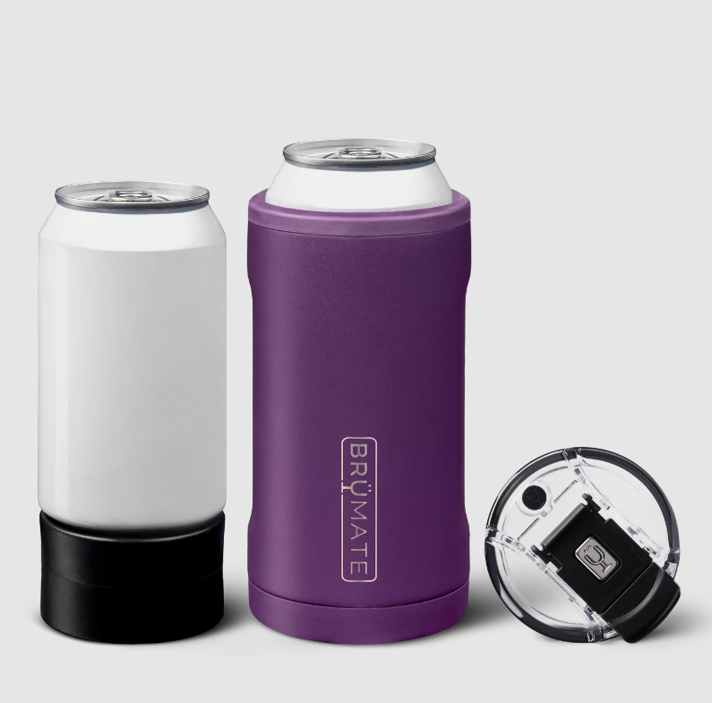 BruMate Hopsulator Trio 3-in-1 Can Cooler Amethyst