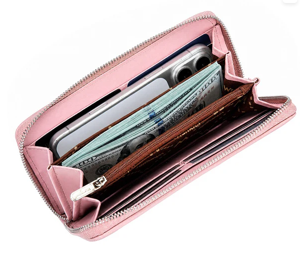 Wrangler Lace Floral RFID Blocking Zip Around Wallet