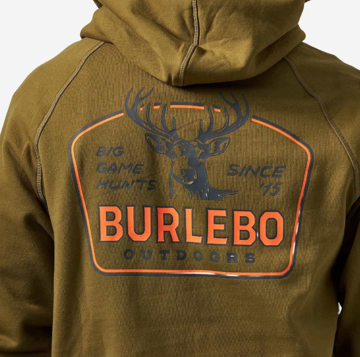 Fleece Hoodie - Big Game Hunts - Hunter Green