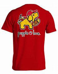 Red Mascot Pup Tee