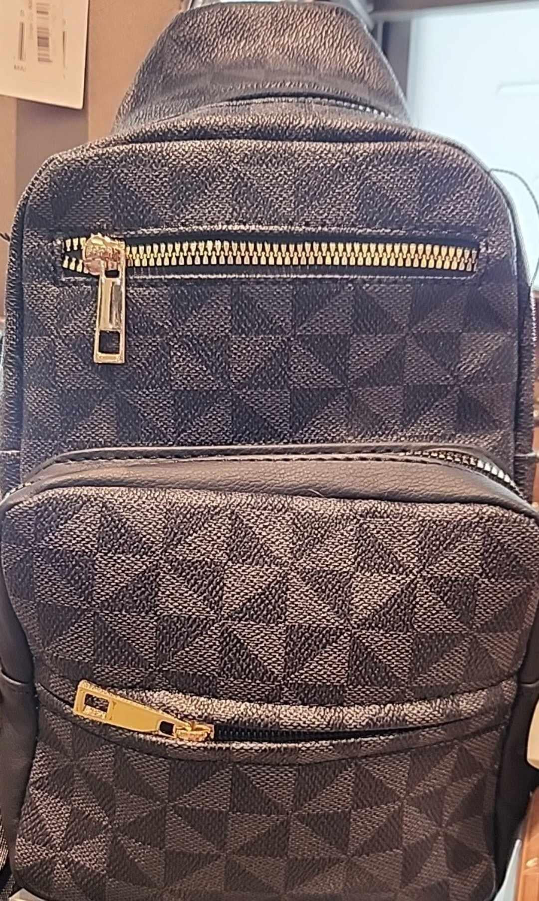 Double Zip Sling Purse