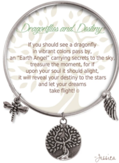 Dragonflies And Destiny Earth Angel Bracelet