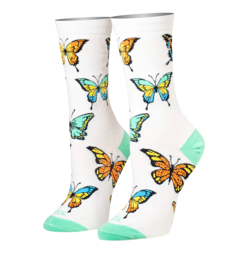 Butterfly Crew Socks