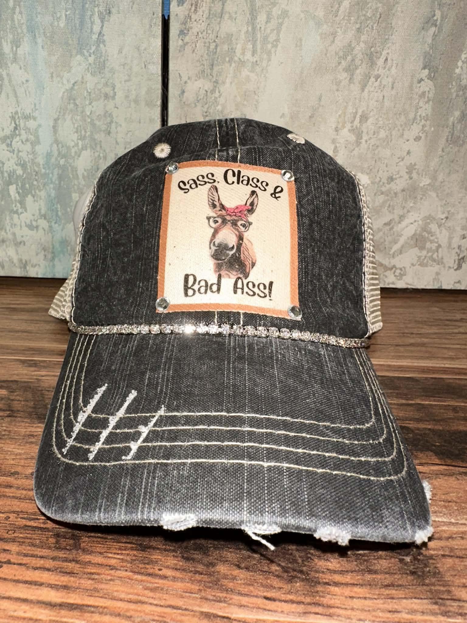 Sass, Class, & Bad Ass - Bling Hat