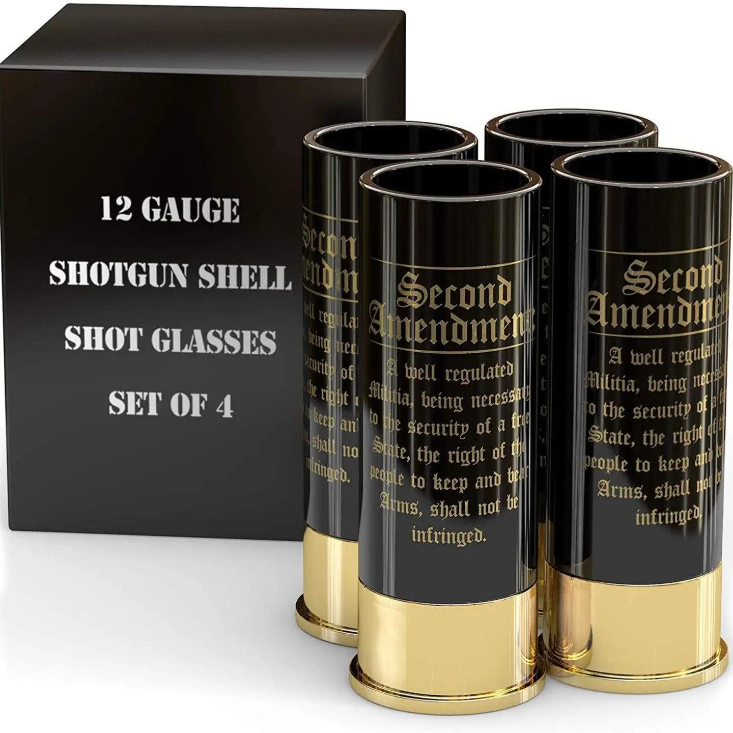12 Gauge Shot Glasses Set of 4 - 2nd Amendment