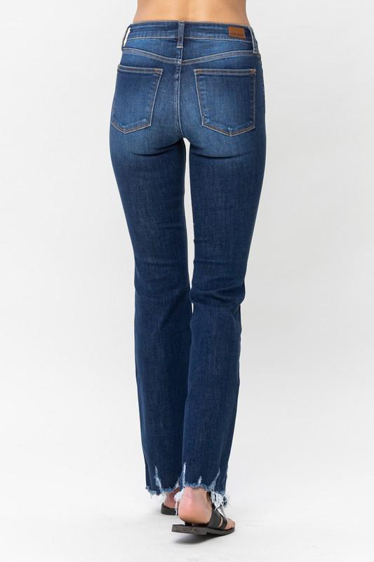 Judy Blue Distressed Hem Bootcut