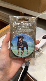 Rottweiler Standing Car Coaster