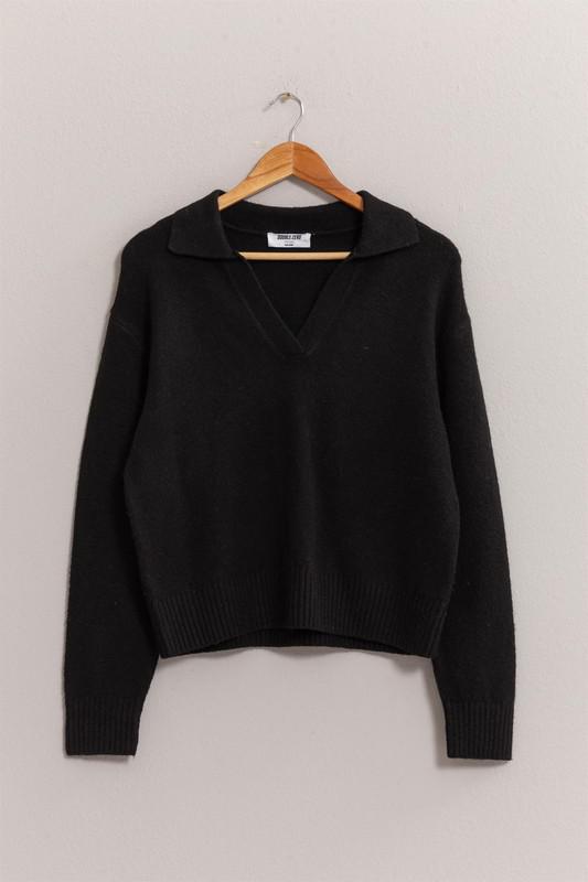 Black Collared Sweater