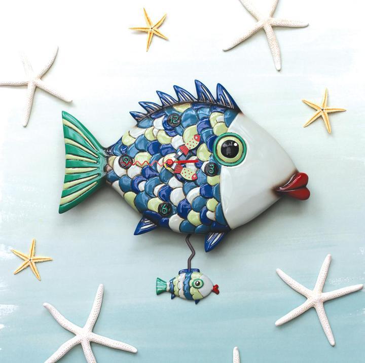 Fishy Lips Clock
