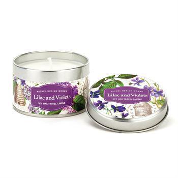 Lilac & Violets Soy Wax Travel Candle