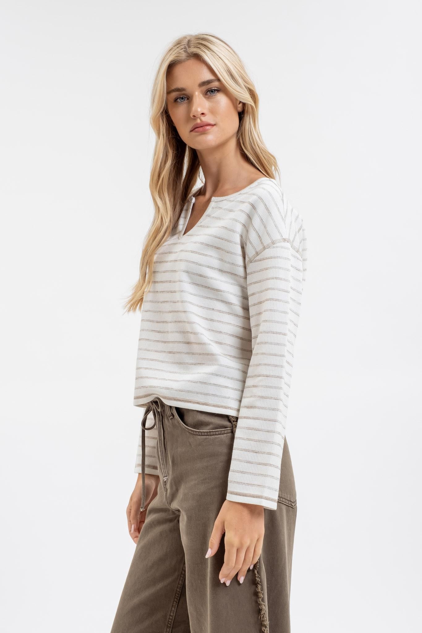 Stripe Knit Top