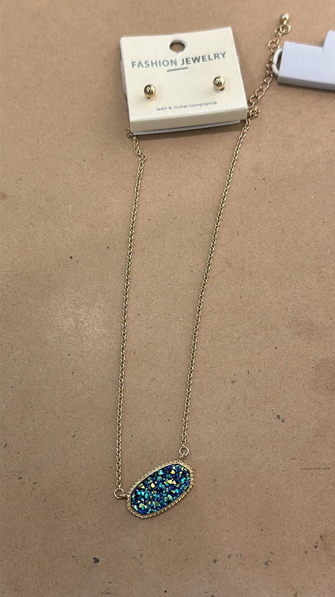 Druzy Stone Necklace