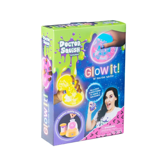 Doctor Squish Squishy Maker 6-Pack Refill - Glow it! Edition