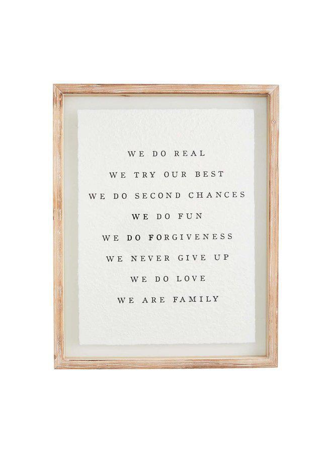 Family Glass Plaque